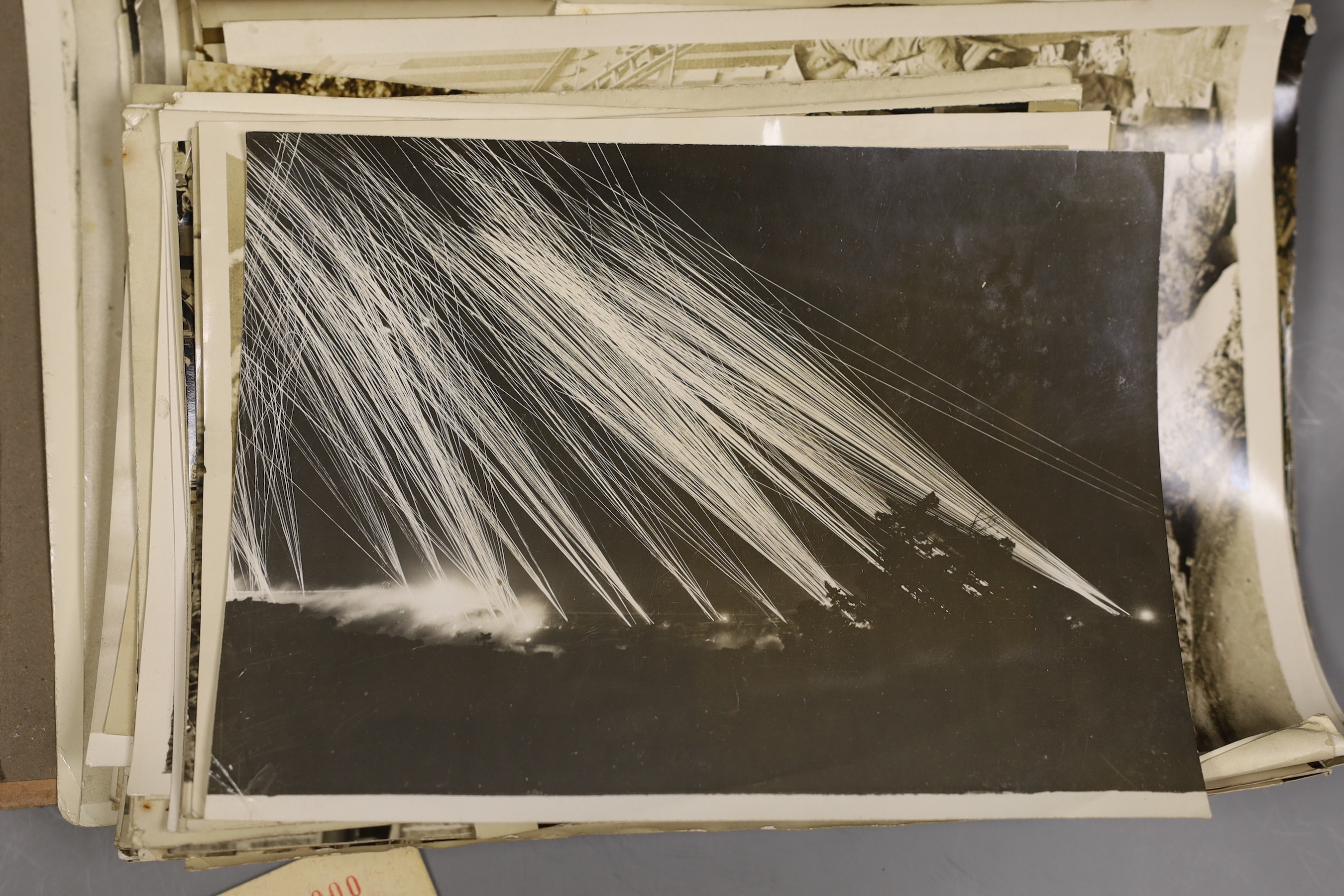A collection of mostly WWII related photos, in album